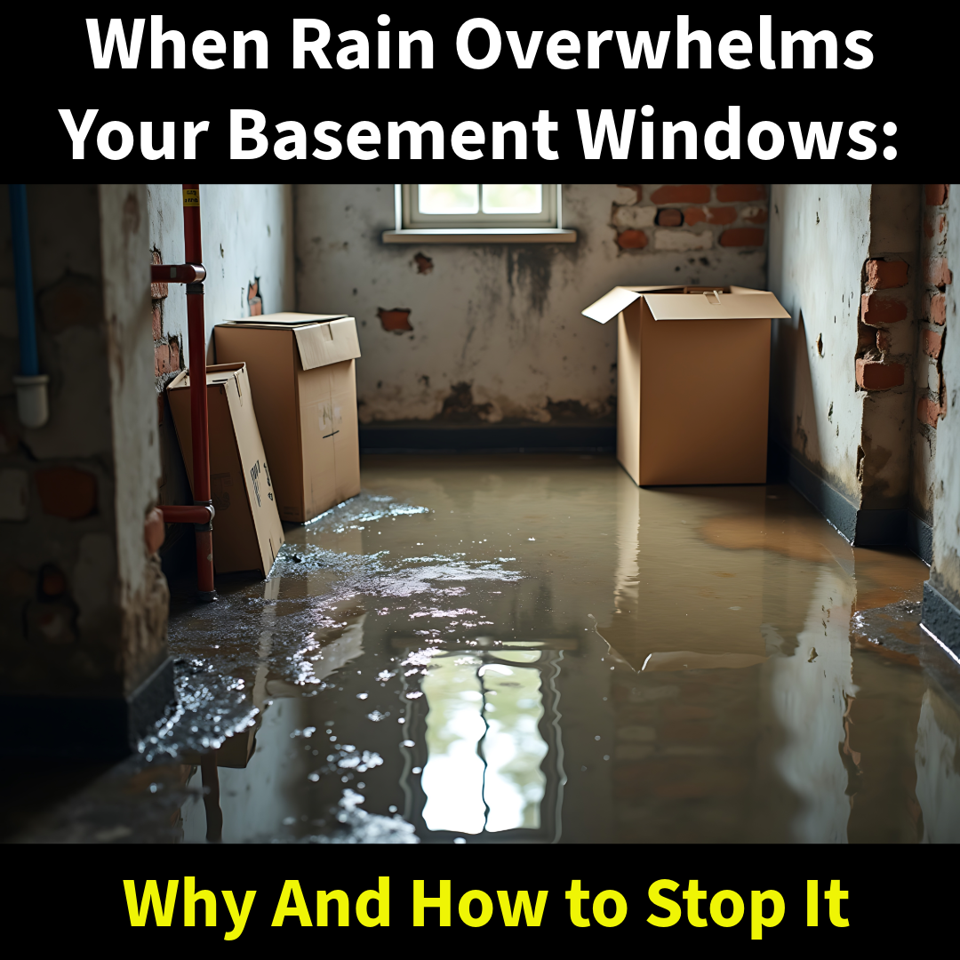 When Rain Overwhelms Your Basement Windows: Why and How to Stop It