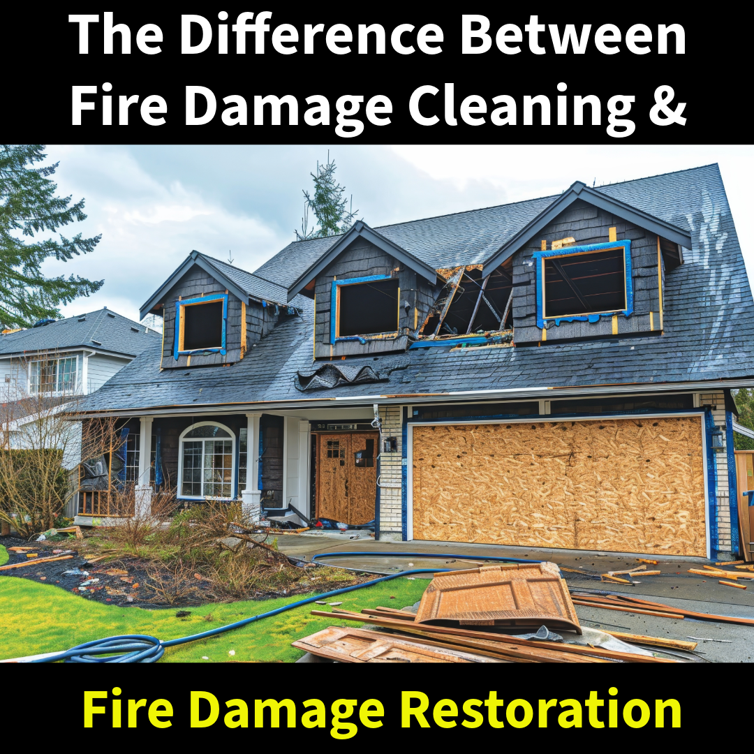 The Difference Between Fire Damage Cleaning & Fire Damage Restoration